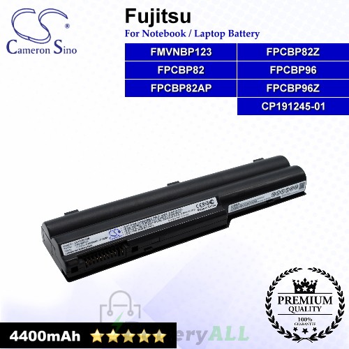 CS-FU7011NB For Fujitsu Laptop Battery Model CP191245-01 / CP267915-01 / FMVNBP123 / FMVNBP141 / FPCBP108