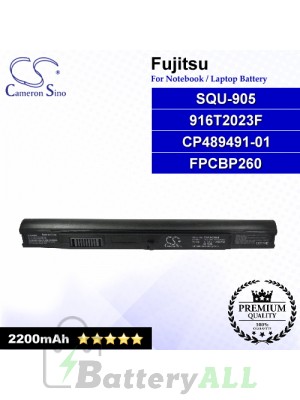 CS-FUH330NB For Fujitsu Laptop Battery Model 916T2023F / CP489491-01 / FPCBP260 / SQU-905