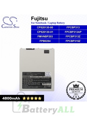 CS-FUQ550NB For Fujitsu Laptop Battery Model CP520130-00 / CP520130-01 / FMVNBP203 / FPB0254 / FPCBP313