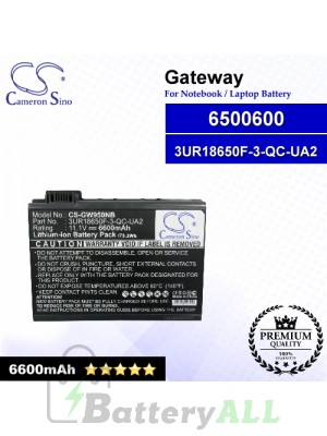 CS-GW950NB For Gateway Laptop Battery Model 3UR18650F-3-QC-UA2 / 6500600