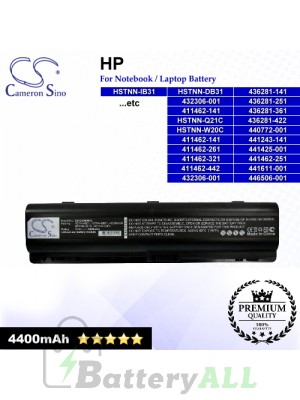 CS-CV3000HL For HP Laptop Battery Model 411462-141 / 411462-261 / 411462-321 / 411462-421 / 411462-442 / 417066-001