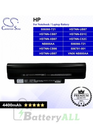 CS-HDV2NB For HP Laptop Battery Model 506066-721 / 506781-001 / HSTNN-C52C / HSTNN-CB86 / HSTNN-CB87