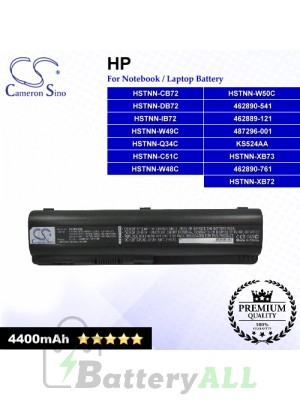 CS-HDV4NB For HP Laptop Battery Model 462889-121 / 462889-421 / 462890-151 / 462890-161 / 462890-541 / 462890-751