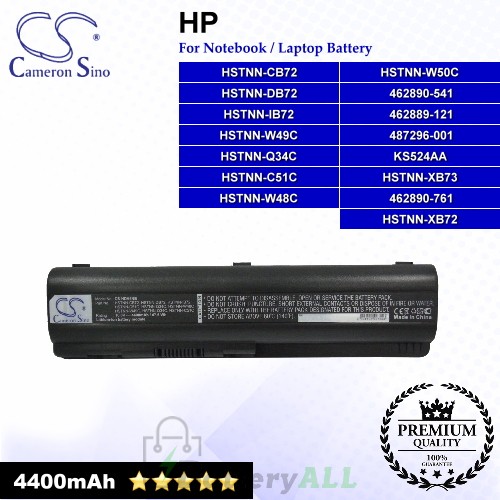 CS-HDV4NB For HP Laptop Battery Model 462889-121 / 462889-421 / 462890-151 / 462890-161 / 462890-541 / 462890-751