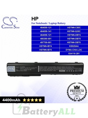 CS-HDV7NB For HP Laptop Battery Model 464058-121 / 464059-121 / 464059-141 / 480385-001 / 497705-001 / 534116-291