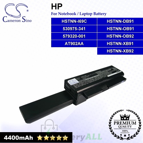 CS-HP4210HB For HP Laptop Battery Model 530975-341 / 579320-001 / AT902AA / HSTNN-DB91 / HSTNN-I69C