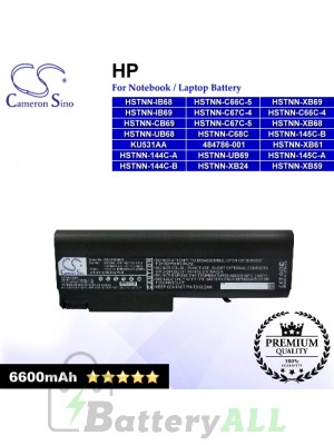 CS-HP6530HB For HP Laptop Battery Model 484786-001 / 491173-543 / HSTNN-144C-A / HSTNN-144C-B / HSTNN-145C-A