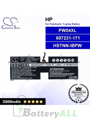 CS-HPC105NB For HP Laptop Battery Model 697231-171 / HSTNN-IBPW / PW04XL