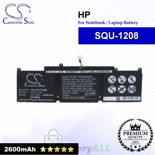 CS-HPC110NB For HP Laptop Battery Model SQU-1208