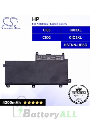 CS-HPG650NB For HP Laptop Battery Model CI03 / CI03XL / CIO3 / CIO3XL / HSTNN-UB6Q / T7B31AA