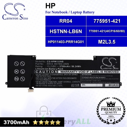 CS-HPM155NB For HP Laptop Battery Model 775951-421 / 775951-421(4ICP/6/60/80) / HP011403-PRR14G01