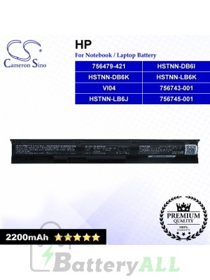 CS-HPR455NB For HP Laptop Battery Model 756479-421 / 756745-001 / HSTNN-DB6K / HSTNN-LB6J / HSTNN-LB6K