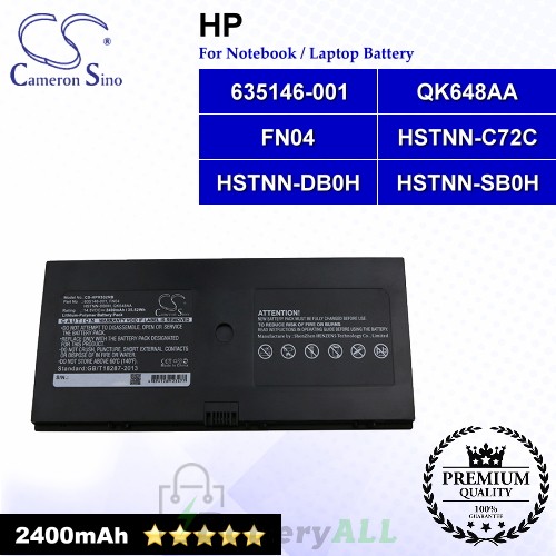 CS-HPR532NB For HP Laptop Battery Model 538693-251 / 538693-271 / 538693-961 / 580956-001 / 594637-221