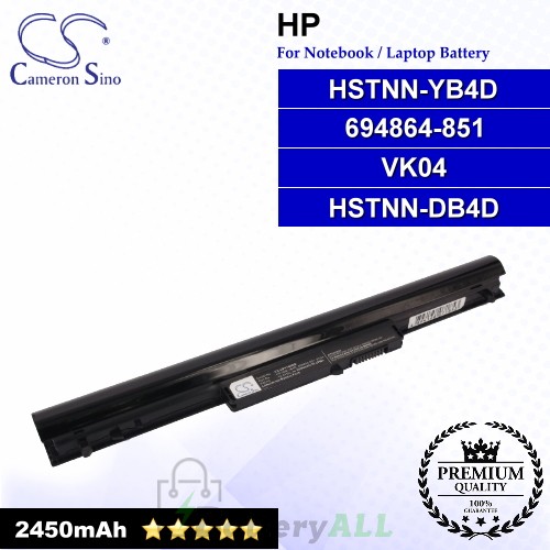 CS-HPV140NB For HP Laptop Battery Model 694864-851 / 728248-221 / 751906-541 / 888182064801 / 888793070352