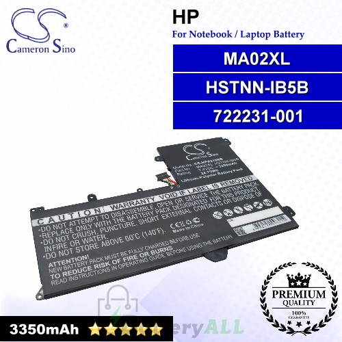 CS-HPX210NB For HP Laptop Battery Model 721895-2C1 / 721895-421 / 722231-001 / HSTNN-DB5B / HSTNN-IB5B