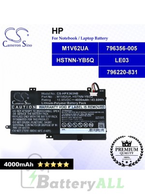 CS-HPX363NB For HP Laptop Battery Model 796220-831 / 796356-005 / HSTNN-YB5Q / LE03 / M1V62UA