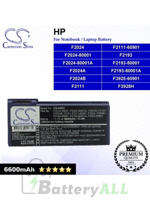 CS-HXE3 For HP Laptop Battery Model F2024 / F2024-80001 / F2024-80001A / F2024A / F2024B / F2111 / F2111-60901