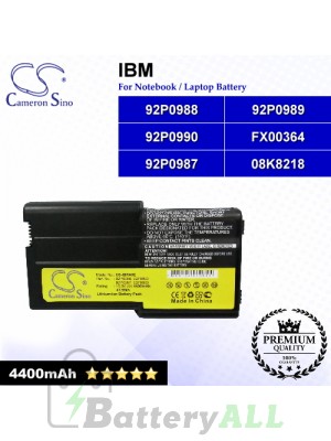 CS-IBR40E For IBM Laptop Battery Model 08K8218 / 92P0987 / 92P0988 / 92P0989 / 92P0990 / FX00364