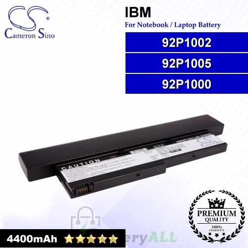 CS-IBX40XL For IBM Laptop Battery Model 92P1000 / 92P1002 / 92P1005
