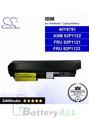 CS-IBZ60HB For IBM Laptop Battery Model 40Y6791 / ASM 92P1122 / FRU 92P1121 / FRU 92P1123