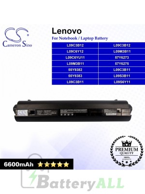 CS-IBS10HT For Lenovo Laptop Battery Model 55Y9382 / 55Y9383 / 57Y6273 / 57Y6275 / L09C3B11 / L09C3B12 (Black)