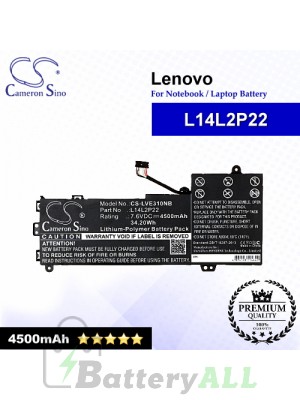CS-LVE310NB For Lenovo Laptop Battery Model L14L2P22