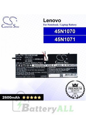 CS-LVE391NB For Lenovo Laptop Battery Model 45N1070 / 45N1071