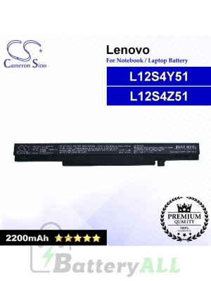 CS-LVM490NB For Lenovo Laptop Battery Model L12S4Y51 / L12S4Z51