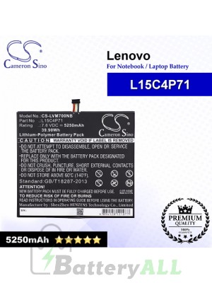 CS-LVM700NB For Lenovo Laptop Battery Model L15C4P71 / L15L4P71