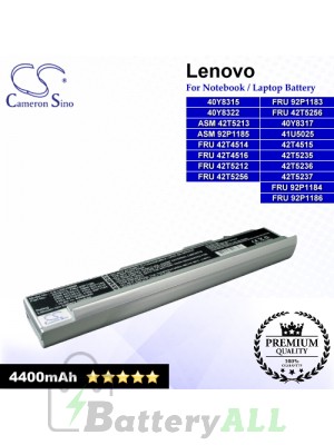 CS-LVN100NB For Lenovo Laptop Battery Model 40Y8315 / 40Y8317 / 40Y8322 / 42T4515 / 42T5235 / 42T5236