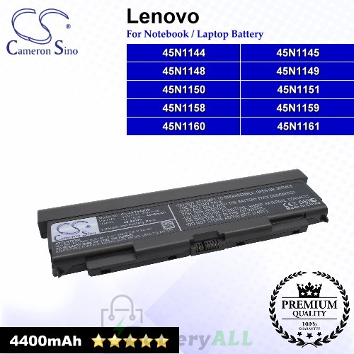 CS-LVT440NB For Lenovo Laptop Battery Model 45N1144 / 45N1145 / 45N1147 / 45N1148 / 45N1149 / 45N1150