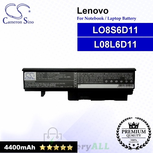 CS-LVY330NB For Lenovo Laptop Battery Model L08L6D11 / LO8S6D11