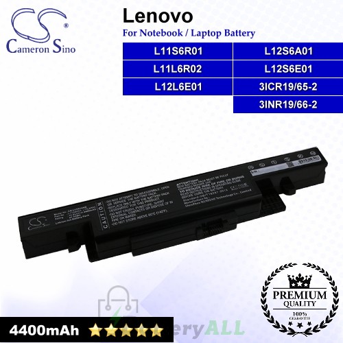 CS-LVY510NB For Lenovo Laptop Battery Model 3ICR19/65-2 / 3INR19/66-2 / L11L6R02 / L11S6R01 / L12L6E01