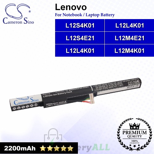 CS-LVZ400NB For Lenovo Laptop Battery Model 4INR19/66 / L12L4K01 / L12M4E21 / L12M4K01 / L12S4E21