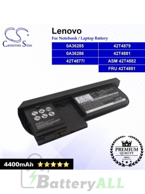 CS-LYX220NB For Lenovo Laptop Battery Model 0A36285 / 0A36286 / 0A36316 / 42T4877l / 42T4879 / 42T4881