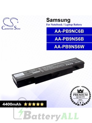 CS-SNC318NB For Samsung Laptop Battery Model AA-PB6NC6B / AA-PB6NC6W / AA-PB9MC6B / AA-PB9MC6S (Black)