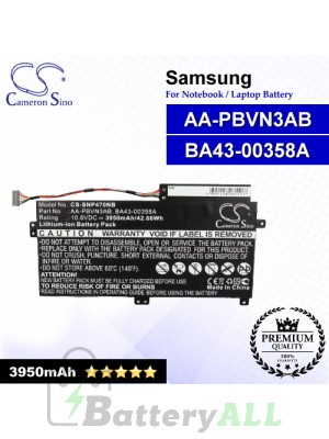 CS-SNP470NB For Samsung Laptop Battery Model AA-PBVN3AB / BA43-00358A