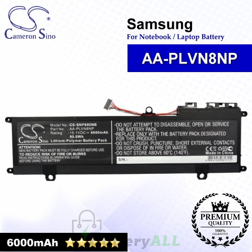 CS-SNP880NB For Samsung Laptop Battery Model AA-PLVN8NP