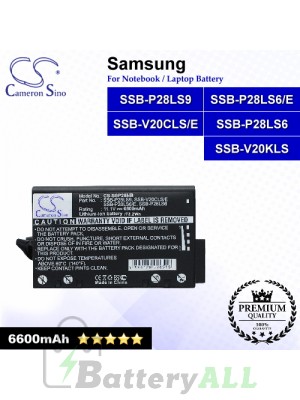 CS-SSP28NB For Samsung Laptop Battery Model SSB-P28LS6 / SSB-P28LS6/E / SSB-P28LS9 / SSB-V20CLS/E / SSB-V20KLS