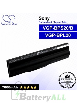 CS-BPS20HB For Sony Laptop Battery Model VGP-BPL20 / VGP-BPS20/B