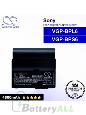 CS-SUX180HB For Sony Laptop Battery Model VGP-BPL6 / VGP-BPS6