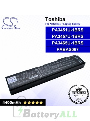 CS-TOA85HB For Toshiba Laptop Battery Model PA3451U-1BRS / PA3457U-1BRS / PA3465U-1BRS / PABAS067