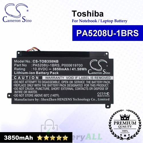 CS-TOB350NB For Toshiba Laptop Battery Model P000619700 / PA5208U-1BRS