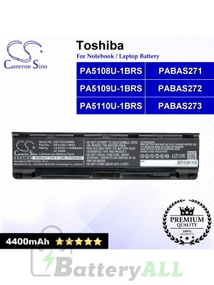 CS-TOC400NB For Toshiba Laptop Battery Model PA5108U-1BRS / PA5109U-1BRS / PA5110U-1BRS / PABAS271