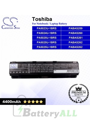 CS-TOC800NB For Toshiba Laptop Battery Model PA5023U-1BRS / PA5024U-1BRS / PA5025U-1BRS / PA5026U-1BRS