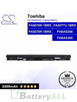 CS-TOL900NB For Toshiba Laptop Battery Model PA5076R-1BRS / PA5076U-1BRS / PA5077U-1BRS / PABAS268