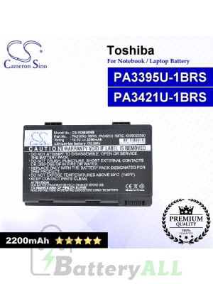 CS-TOM35NB For Toshiba Laptop Battery Model PA3395U-1BRS / PA3421U-1BRS