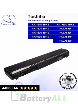 CS-TOR730NB For Toshiba Laptop Battery Model PA3831U-1BRS / PA3832U-1BRS / PA3833U-1BRS / PA3929U-1BRS