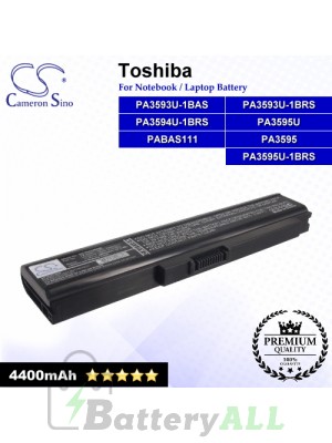 CS-TOU300NB For Toshiba Laptop Battery Model PA3593U-1BAS / PA3593U-1BRS / PA3594U-1BRS / PA3595