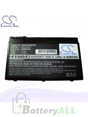 CS Battery for Acer TravelMate C302 / 2414LMi / 4401WLMi / 4404LMi Battery L-AC3000HB